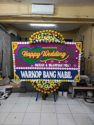 Papan Bunga di Halim Jakarta Timur