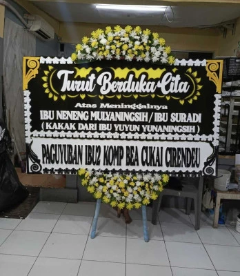Papan Bunga di Halim Jakarta Timur